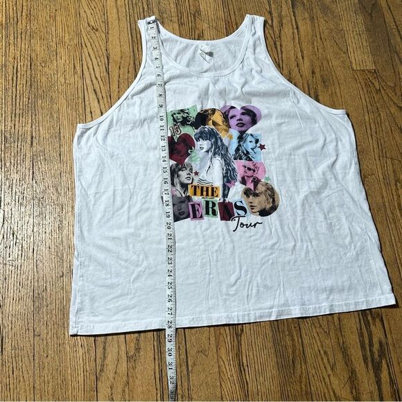 White Graphic Tank Top the eras tour Taylor Swift - Picture 3 of 5